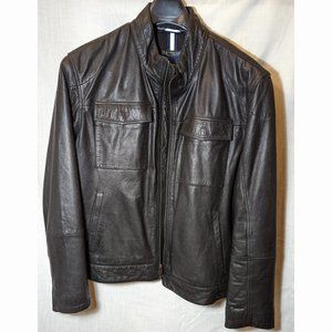 Cole Haan black leather jacket
